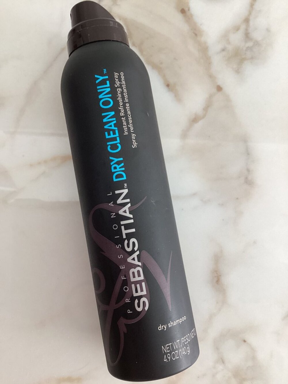 NEW! Sebastian Dry Clean Only Instant Refreshing Dry Shampoo Spray 4.9 oz NO CAP